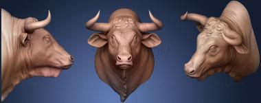 3D model Bull Head Repaired (STL)